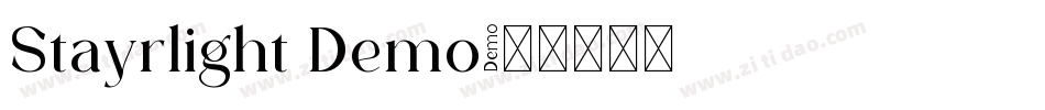 Stayrlight Demo字体转换